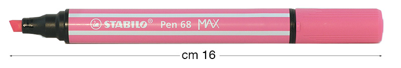 Pennarelli Stabilo Pen 68 MAX - Rosa scuro