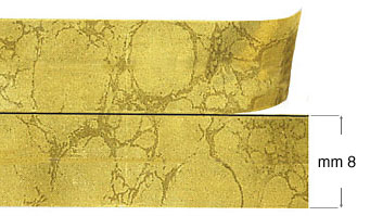 Nastri decorativi - Oro vecchio - mt 12 - 2 strisce da 8 mm