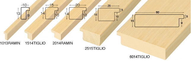 Asta in ramin grezza - larghezza mm 10 - altezza mm 13