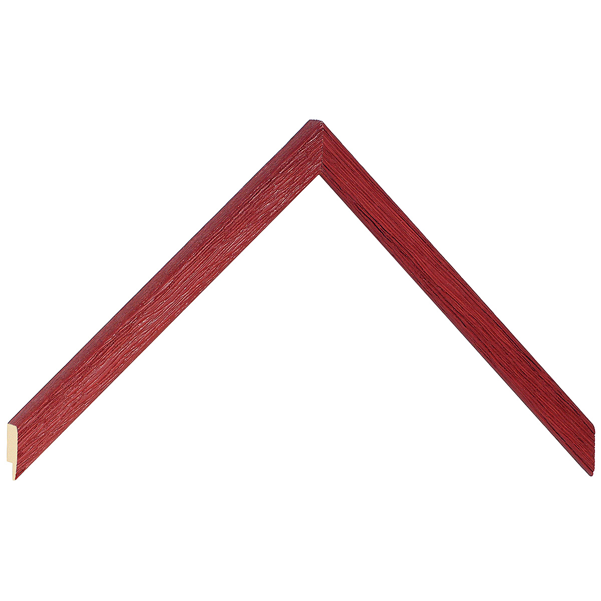 Asta ayous trattato antitarlo - mm 13x13 - graffiato - Rosso - Campione